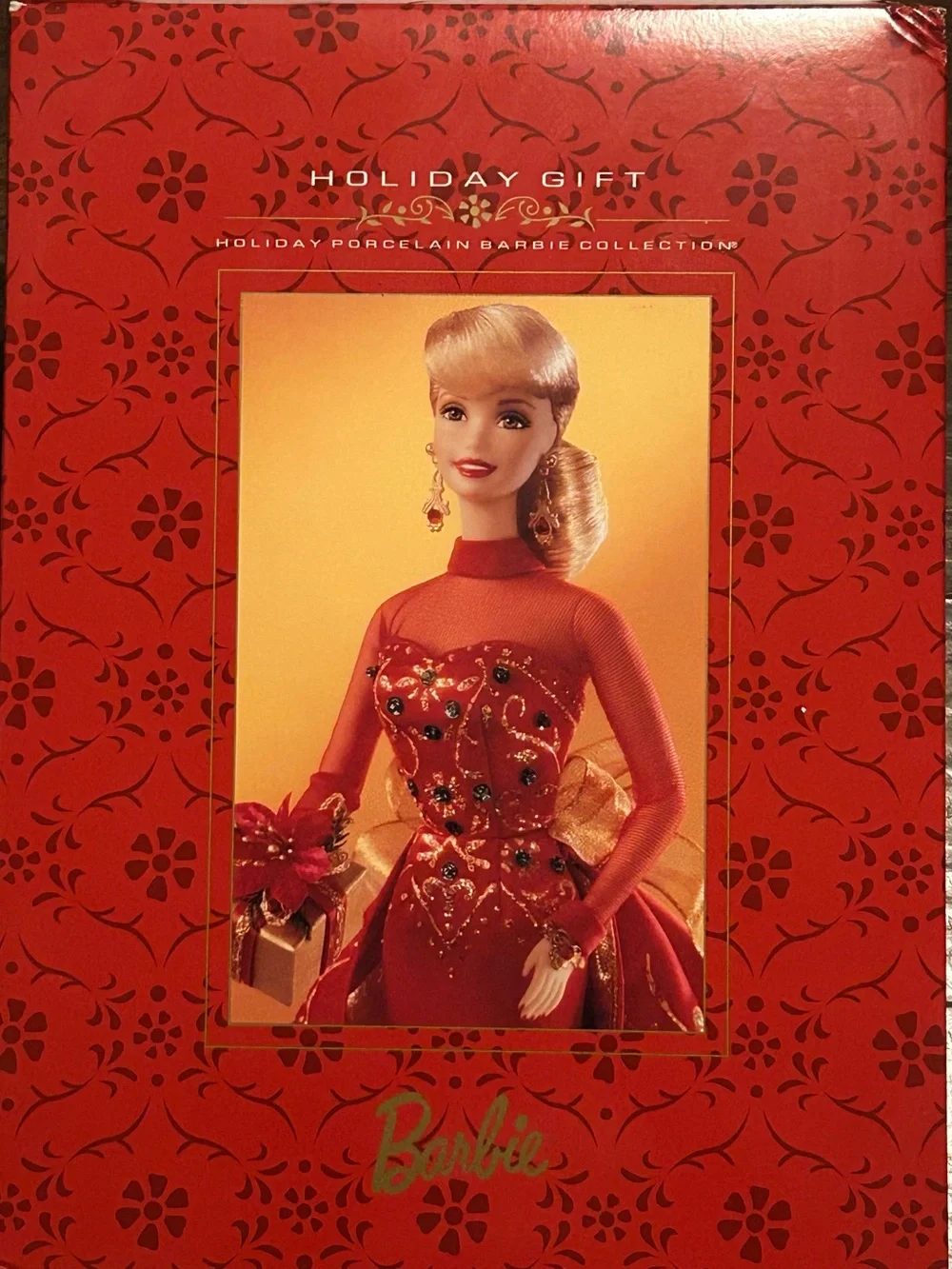 Holiday Gift Porcelain Barbie Collection #20128 Doll 1998 New in Box Christmas